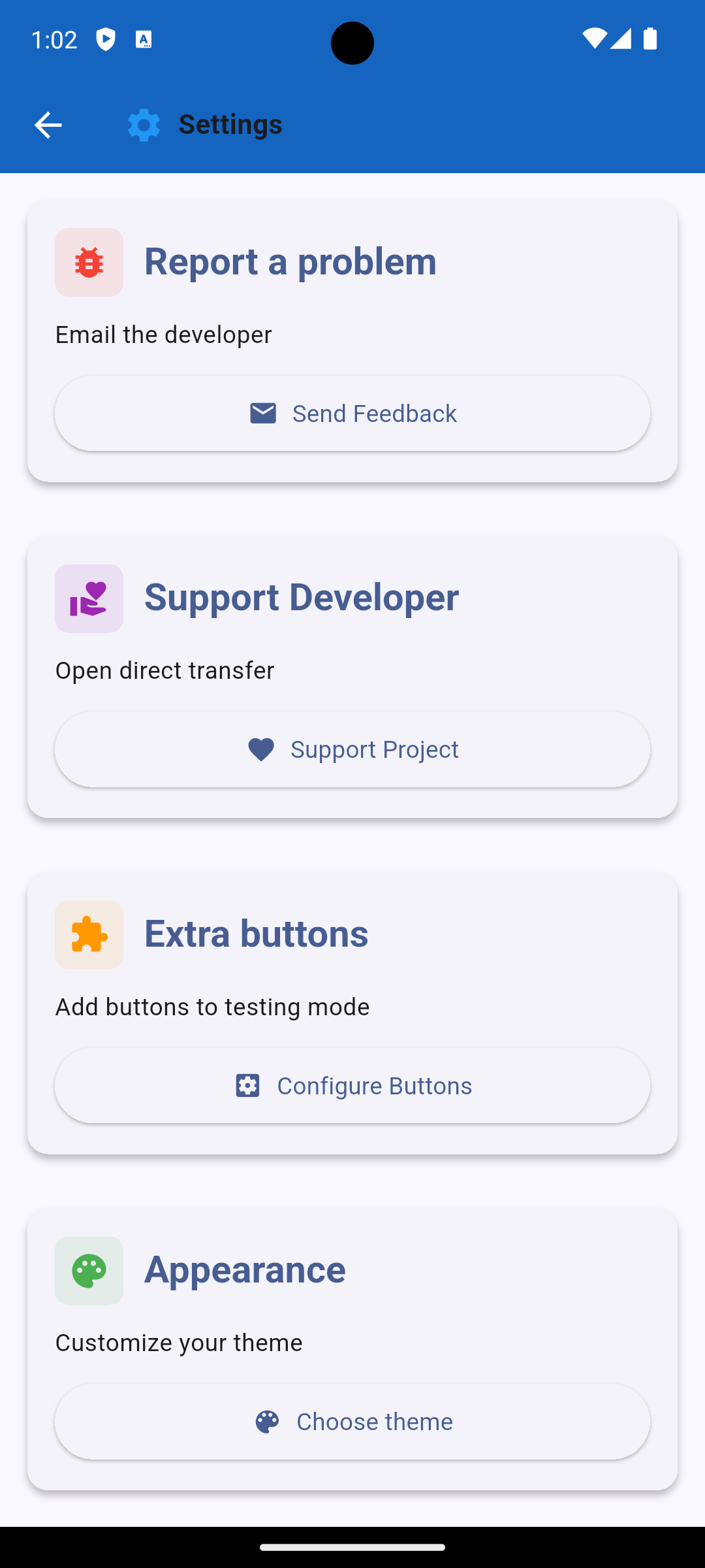 Isiksuse Kompass - Testide valik ekraan, kus saab valida MindPath 16, 5D või Enneagrammi testi vahel